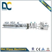 DCW-4300 + KGT-340B Wet Wipe Folding and Packing Machine, Ensemble complet Wet Wipes Paper Moist Wipes Production Line