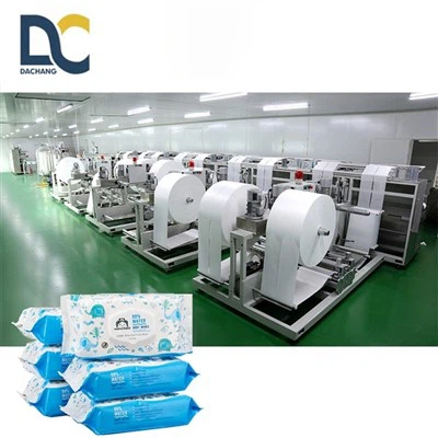 Machine automatique de fabrication de tissus humides