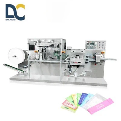 Mini machine à lingettes humides entièrement automatique en paquet unique